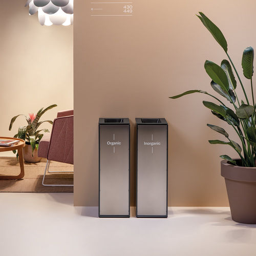 Общественный мусорный контейнер - ZURICH - Made Design Barcelona - с сортировкой / из листового металла / из поликарбоната