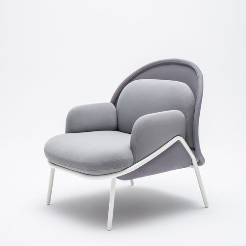 Современное кресло для посетителей - MESH LOW-BACK - MDD - из ткани / из стали, покрытой порошком / с высокой спинкой