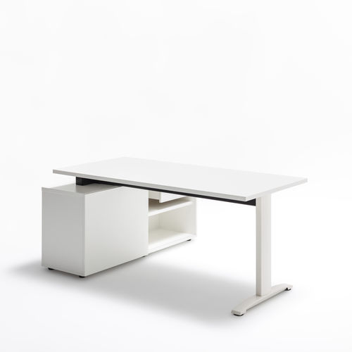 Рабочий стол для офисов открытого типа - ERGONOMIC MASTER - MDD - современный / из дуба / из орехового дерева