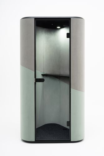 Акустическая рабочий стол POD - HANA - MDD - эргономичная / из стекла / для открытого пространства