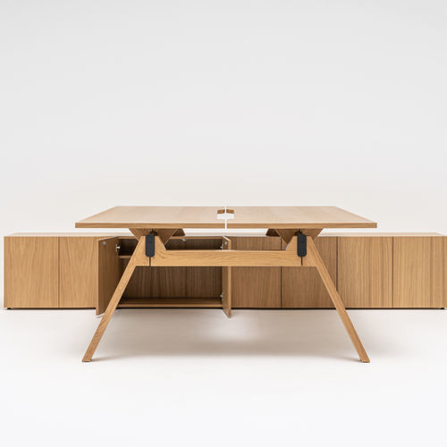 Рабочий стол для офисов открытого типа - Viga Bench - MDD - напольный / для 2 человек / современный