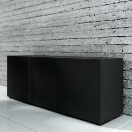 Низкий шкаф для папок - CRYSTAL - MDD - высокий / из ламината / с распашной дверцей