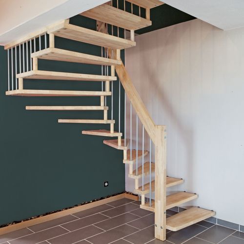 Прямая лестница - OPTIMA - Créateur d'escaliers Treppenmeister - с поворотом на 90° / с поворотом на 180° / с деревянными ступеньками