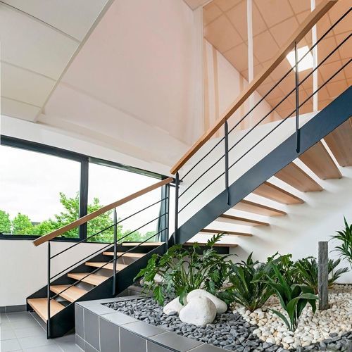 Прямая лестница - LOFT - Créateur d'escaliers Treppenmeister - с деревянными ступеньками / из металла / из дерева