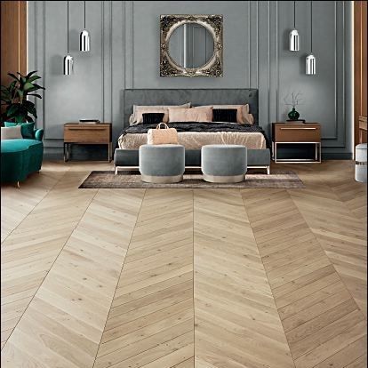 Паркет из паркетной доски - MITERED 45° - DESIGN PARQUET - из ироко / из древесины ятобы / из мербау