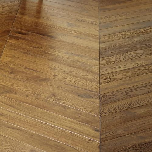 Паркет из паркетной доски - COGNAC - DESIGN PARQUET - из массивной доски / из дуба / «венгерская елка»