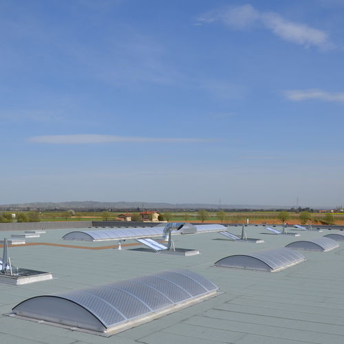 Стеклянная крыша из алюминия - ECOFIL - Kingspan Light + Air - из поликарбоната