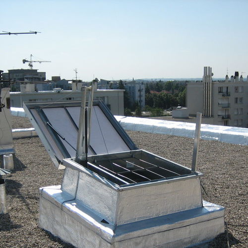 Люк для дымоудаления алюминий - ECOFEU 160 TC - Kingspan Light + Air - система тепло- и дымоудаления