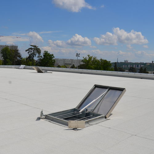 Люк для дымоудаления из гальванизированной стали - ECOFEU 160 EL - Kingspan Light + Air - система тепло- и дымоудаления