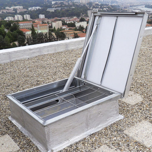 Люк для дымоудаления алюминий - ECOFEU 110 SCE - Kingspan Light + Air - из поликарбоната / система тепло- и дымоудаления