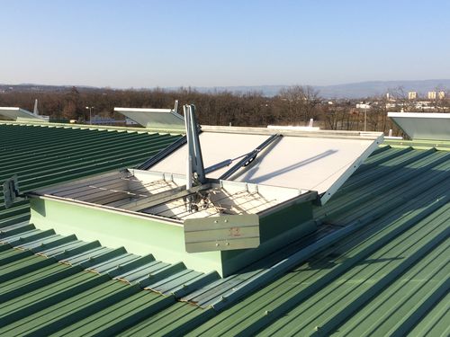 Люк для дымоудаления алюминий - ECOBAC 160 PN - Kingspan Light + Air - система тепло- и дымоудаления