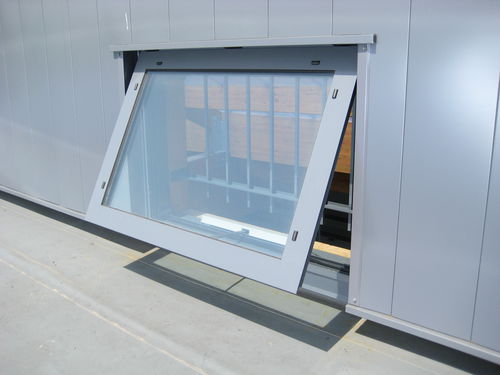 Люк для дымоудаления из стекла - ECOVISION EL - Kingspan Light + Air - из алюминия / система тепло- и дымоудаления