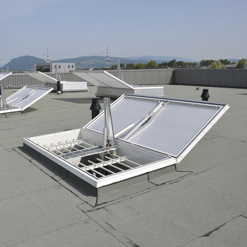 Люк для дымоудаления из алюминия - ECOFEU PREMIUM ALU 160 PN - Kingspan Light + Air - из поликарбоната / для кровли