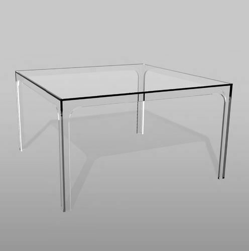 Современный стол - TEODOSIO QUADRO - VB Glass - из стекла / квадратный