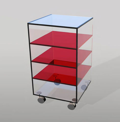 Стеллаж с роликами - TI VEDO - VB Glass - современный / из стекла