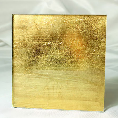 Декорированная стеклянная панель - GOLD  - VB Glass - полупрозрачная / для внутренней компоновки