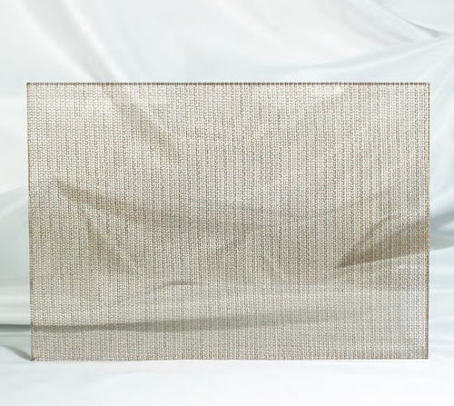 Декорированная стеклянная панель - METALTEX: RETE RAME - VB Glass - полупрозрачная / для внутренней компоновки