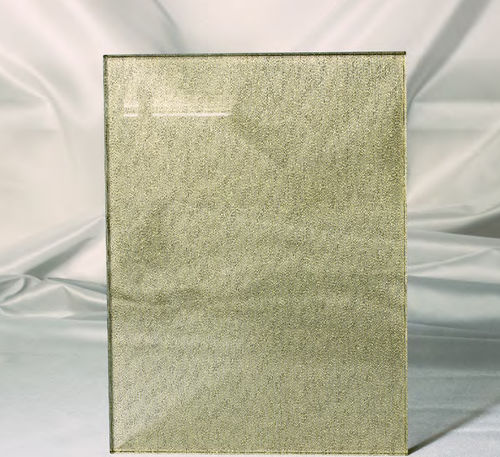 Декорированная стеклянная панель - METALTEX: RETE ORO - VB Glass - полупрозрачная / для внутренней компоновки
