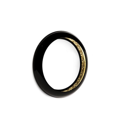 Настенное зеркало - RING - BOCA DO LOBO - современное / круглое / из лакированной древесины