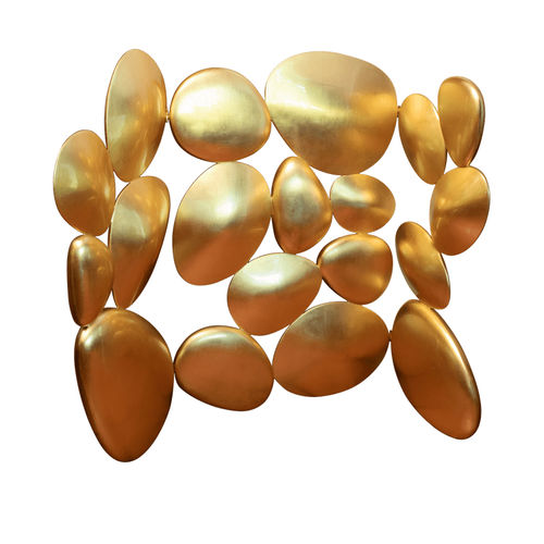 Ширма уникальный дизайн - GOLD - BOCA DO LOBO - из стекловолокна / на заказ / 3 стенки