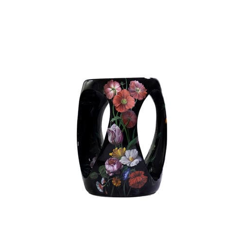Современный табурет - FLORAL - BOCA DO LOBO - из МДФ / с основанием из МДФ / с центральной опорой