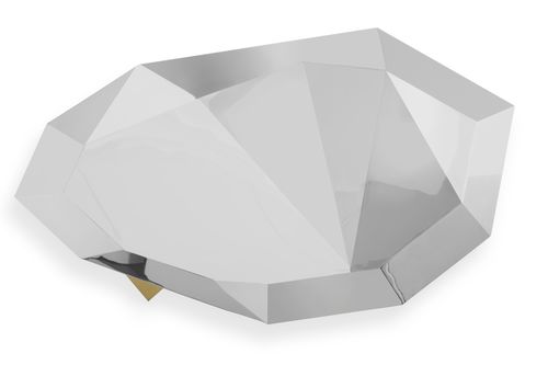 Журнальный столик уникальный дизайн - DIAMOND - BOCA DO LOBO - из стекла / из лакированной древесины / из мрамора