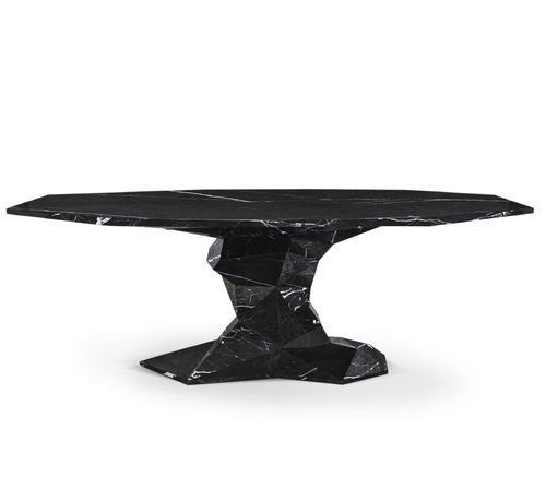 Обеденный стол уникальный дизайн - BONSAI - BOCA DO LOBO - из лакированной древесины / из красного дерева / с основанием из древесины