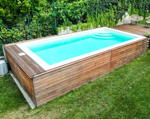 Панельный бассейн - Mediterranea - Piscine Acquaform - сборный / модульный / встроенный бордюр