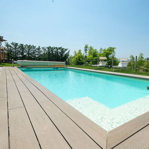 Уличная плитка из дерева - Piscine Acquaform - из восстановленного камня / для наружного применения / для пространства у бассейна