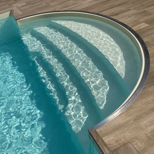 Лестница для бассейна из акрила - romana - Piscine Acquaform - с противоскользящим покрытием