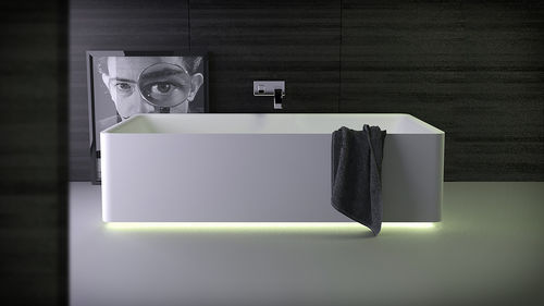 Отдельностоящая ванна - SHINE - KNIEF & CO. GmbH - из Solid Surface / белая