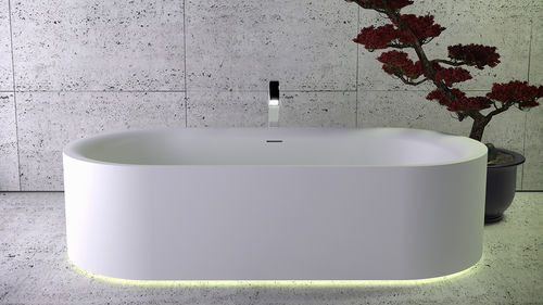 Овальная ванна - MOON - KNIEF & CO. GmbH - отдельностоящая / из Solid Surface / белая