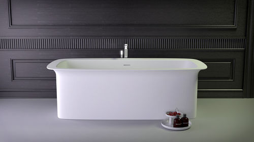 Отдельностоящая ванна - GLAM 170 - KNIEF & CO. GmbH - из Solid Surface / белая