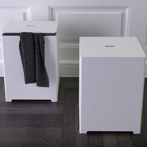 Современный табурет - FREE - KNIEF & CO. GmbH - из Solid Surface / для ванной комнаты / белый