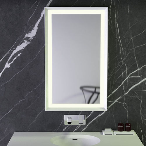 Настенное зеркало для ванной комнаты - KNIEF & CO. GmbH - современное / квадратное / из Solid Surface