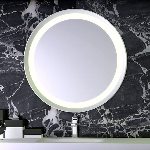 Настенное зеркало для ванной комнаты - KNIEF & CO. GmbH - современное / круглое / из Solid Surface