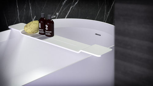 Поднос для ванны из Solid Surface - BATH BRIDGE - KNIEF & CO. GmbH - белый