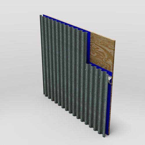 Покрытие из пластин из стали - MT SINUSOIDAL - MetalTech-USA - из алюминия / имитация черепицы / волнистое
