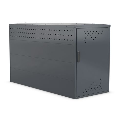 Защищенный навес для велосипедов - NORCORBOX 13 - NORCOR MOB.URBAIN - модульный / из стали / для общественных мест