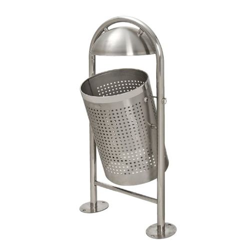 Общественный мусорный контейнер - ECO-VASU-INOX - NORCOR MOB.URBAIN - из нержавеющей стали / с откидной крышкой / современный
