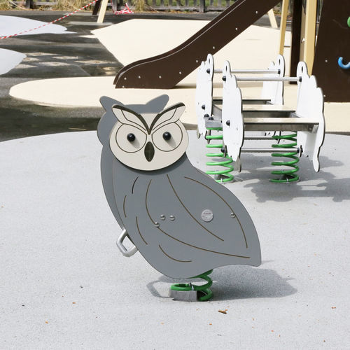 Качалка на пружине из ламината высокого давления - LE HIBOU  - Transalp - животные / одноместная