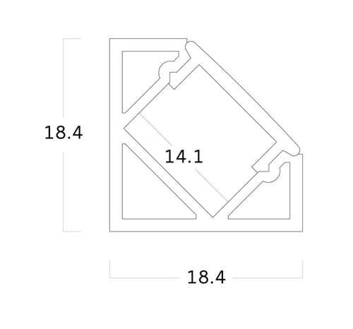 Выступающий осветительный профиль - EXT01 - Metalmek Illuminazione - встраиваемый / LED / из алюминия