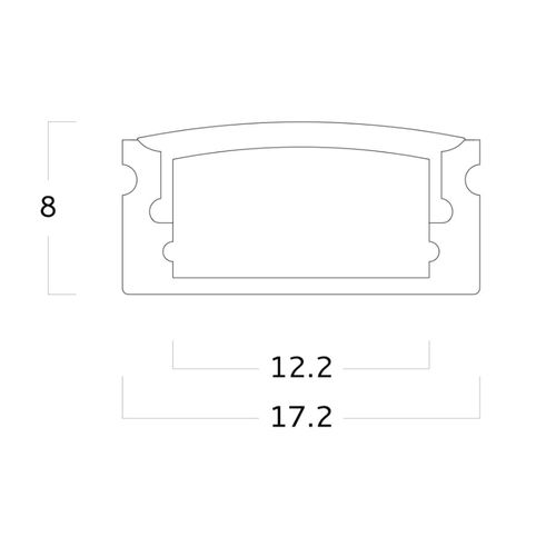 Выступающий осветительный профиль - EXT02 - Metalmek Illuminazione - встраиваемый / LED / из алюминия