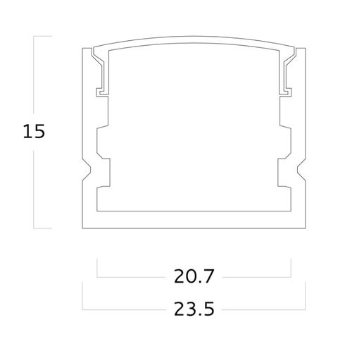 Встраиваемый осветительный профиль - EXT03 - Metalmek Illuminazione - LED / из алюминия / для профессионального использования