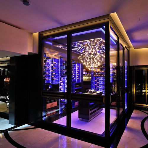 Винный шкаф для бытового использования - CELLAR 11 - Focus Wine Cellars - из стекла / встроенное освещение