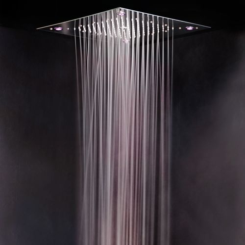 Встраиваемая лейка для душа в потолок - UR9900L - Ama Luxury Shower - прямоугольная / дождь / со встроенным освещением
