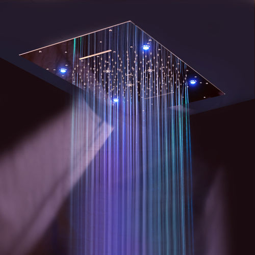 Потолочная лейка для душа - UR 9000L  - Ama Luxury Shower - встраиваемая в потолок / прямоугольная / со встроенным освещением