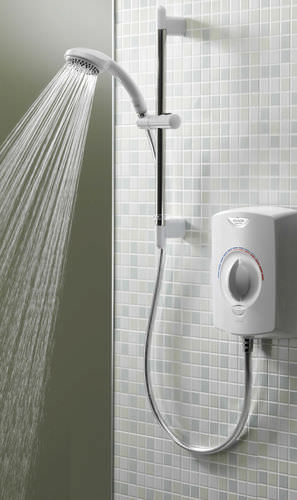 Настенный комплект для душа - AQUASTYLE ELECTRIC : ASE10521 - aqualisa - современный / термостатический / с регулируемой насадкой