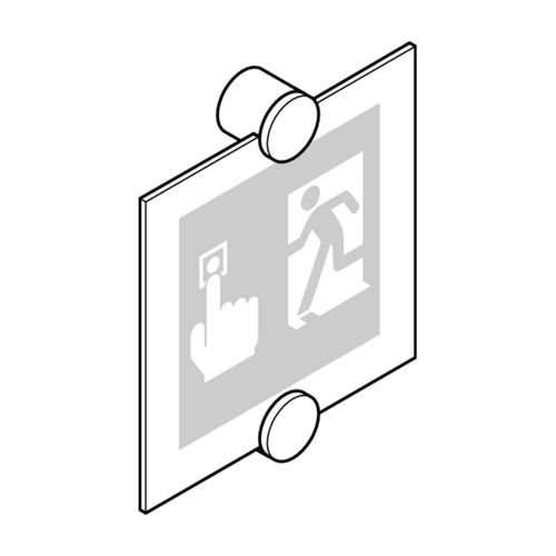 Указательная табличка для двери - 1385-FTS-----00 - Eff Eff - настенная / из акрила / для интерьера
