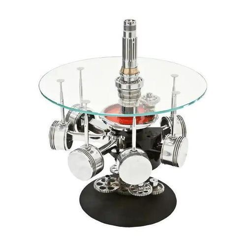 Авиационный журнальный столик - AIR-TAV0036 PLANE RADIAL ENGINE - Arteinmotion - винтаж / из металла / из окрашенного металла